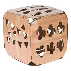 TIAKI žaidimų dėžė su kamuoliuku katėms, L 26 x B 26 x H 26 cm — 2 nuotrauka