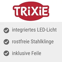 Trixie nagų žirklės su LED šviesa, Dydis: 15 cm — 5 nuotrauka
