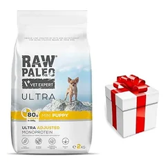 Vetexpert RAW PALEO ULTRA TURKEY PUPPY MINI 2KG + Staigmena ŠUNIUI