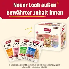 animonda Carny Pouch daugiapakuotė 8 x 85 g, drėgnas maistas katėms — 3 nuotrauka