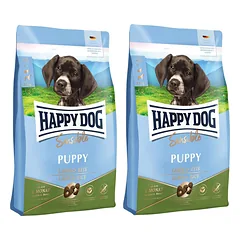 HAPPY DOG Sensible Puppy Lamm 20 (2 x 10 kg) šuniukams - ėriena su ryžiais