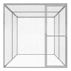 Prolenta Premium narvas katėms Iden, 3 x 1,5 x 2,5 m, sidabrinė, plienas — 2 nuotrauka