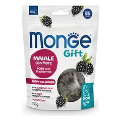 Monge GIFT Dog Super "M" Puppy&Junior Kiauliena/gervuogės 150 g (pak.10)