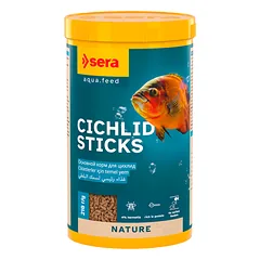 Sera Cichlid Sticks maistas cichlidams ir didelėms visales žuvims, 1000 ml (210 g)