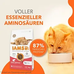 IAMS Advanced Nutrition Adult Cat su lašiša, sausas maistas katėms, 3 kg — 2 nuotrauka