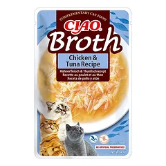 CIAO Broth sultinys katėms su vištiena ir tunu, 40 g. nuotrauka