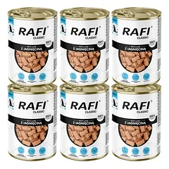 Rafi Classic ėriena padaže 6x1240 g drėgnas pašaras visų veislių šunims.