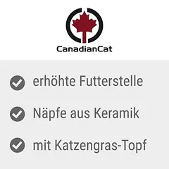 CanadianCat Company Cat Diner maitinimo baras katėms, Metalas: 2 x 250 ml, Ø 15 cm — 3 nuotrauka