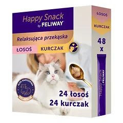 FELIWAY Happy Snack Mix Chicken and Salmon 48x15 g raminanti užkandis visiems katėms