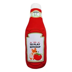 Beeztees Hundespielzeug Ketchup-Flasche rot