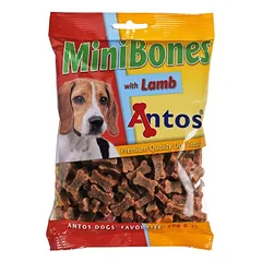 ANTOS Mini Bones Duo Lamb maži kauliukai su ėriena 200g