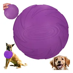 Šunų skraidanti lėkštė-dubenėlis, 18 cm, violetinė — 2 nuotrauka