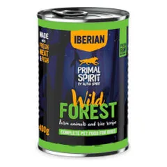 Primal Spirit Iberian Wild Forest konservai su kiauliena ir kalakutiena šunims - Pet24