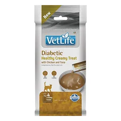 FARMINA Vet Life Cat Diabetic Creamy 60 g su vištiena ir tunu, kreminė užkanda katėms, sergantiems diabetu