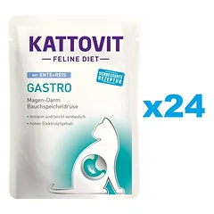 KATTOVIT Feline Diet Gastro antiena su ryžiais 24 x 85 g