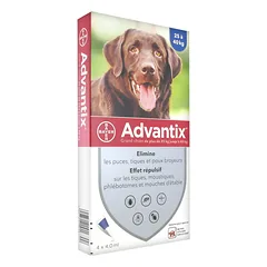 Lašai ADVANTIX šunims nuo erkių 25-40kg 1vnt. nuotrauka