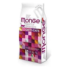 Monge Natural Hairball sausas maistas suaugusiems katėms su vištiena ir skaidulomis plaukų kamuoliukų kontrolei, 10 kg