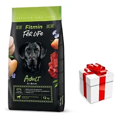 FITMIN For Life Adult All Breeds 12kg+ STAIGMENA ŠUNIUI