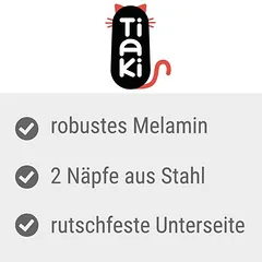 TIAKI melamino dvigubas dubenėlis, 2 x 800 ml, Ø 16 cm — 4 nuotrauka