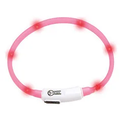 Flamingo LED cat collar VISIO roza 35cm — 2 nuotrauka