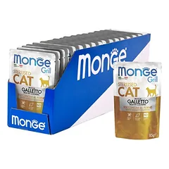 Monge Grill Sterilised Jelly konservai sterilizuotoms katėms su vištiena 85g, 85 g — 3 nuotrauka