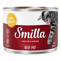 Smilla jautienos indeliai drėgnas maistas katėms 6 x 200 g — 2 nuotrauka