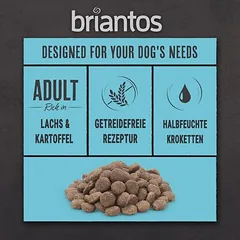 Bandomasis pasiūlymas! Briantos Mix 1 kg, begrūdė receptūra, sausas maistas šunims — 3 nuotrauka