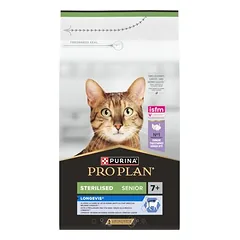 PURINA PRO PLAN Sterilised Senior 7+ Longevis su kalakutiena, sausas maistas katėms — 2 nuotrauka