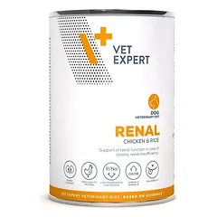 VetExpert Veterinary Diet Renal Chicken & Rice Dog 400g kons.