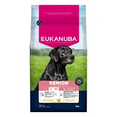 Eukanuba Senior Large Breed Chicken sausas maistas vyresnio amžiaus šunims, 15 kg
