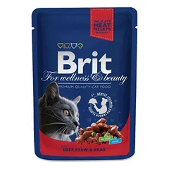 Brit premium Beef Stew & Peas konservai katėms su jautiena ir žirneliais, 100g — 2 nuotrauka