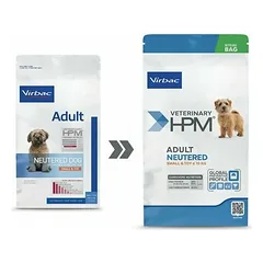 Virbac HPM Dog Adult Neutered Small & Toy veterinarinis maistas šunims 0,4 kg — 2 nuotrauka