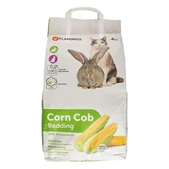 Flamingo Corn Cob Bedding kraikas smulkiems gyvūnams, ropliams, paukščiams ir katėms, 4 kg 10 L