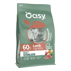 Oasy Superior Sterilised sausas pašaras su ėriena sterilizuotoms katėms