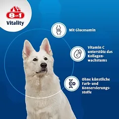 8in1 Vitality gliukozamino tabletės, papildas šunims, 125 - 249 g — 3 nuotrauka