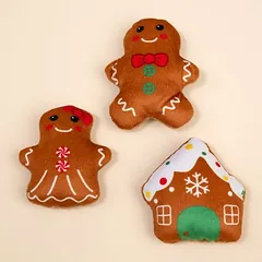 TIAKI Katzenspielzeug-Set Lebkuchen-Familie