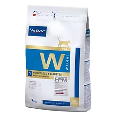 Virbac Veterinary HPM Cat Weight Loss & Diabetes W1, sausas maistas katėms, 5 - 9,9 kg — 2 nuotrauka