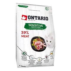 Ontario visavertis pašaras suaugusioms katėms Cat Sensitive, 0,4 kg