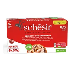 Schesir Complete Nutrition Filet drebučiuose, drėgnas maistas katėms, ekonominė pakuotė 24 x 50 g — 2 nuotrauka