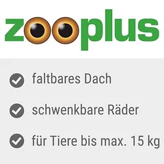 zooplus Exclusive Sporty Pet Stroller, Mažiems 5–10 kg — 3 nuotrauka