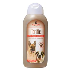 PPP Tar - ific Skin Relief Shampoo - therapeutic shampoo soothing skin irritations in dogs and puppies, concentrate 1:12
