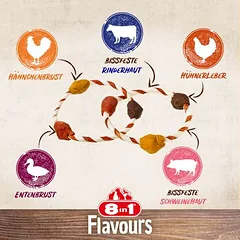 8in1 Triple Flavour žiedai, skanėstai šunims — 3 nuotrauka
