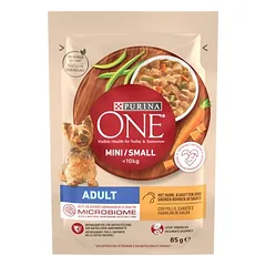 Purina ONE Mini Adult su vištiena, drėgnas maistas šunims, 80 - 99 g — 2 nuotrauka