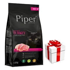 DOLINA NOTECI Piper Animals su kalakutiena katėms 3kg + Staigmena katei