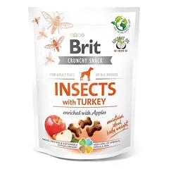 BRIT Care Dog Crunchy Crakcer Insect & Turkey 200 g traškūs skanėstai su vabzdžiais