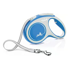 Flexi New Comfort juostinis pavadėlis, mėlynas, M, 5m/25kg