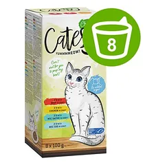 Catessy mišrus rinkinys, lėkštelės, drėgnas maistas katėms 8 x 100 g — 1 nuotrauka