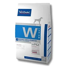 Virbac HPM W1 Weight Loss & Diabetes Dog dietinis sausas pašaras šunims sergantiems diabetu ir turintiems antsvorio