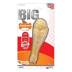 Nylabone Extreme Turkey Leg - stiprus kramtomasis žaislas dideliems šunims, su vištienos skoniu
