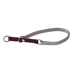Das Lederband pasitempiantis antkaklis su ribotuvu šunims Amsterdam Merlot/Grey